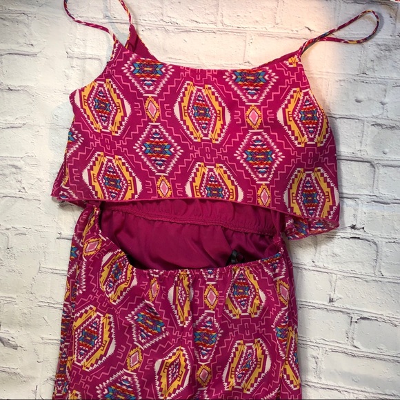 Deb Pink Print Maxi Sundress Size Large - Picture 8 of 12